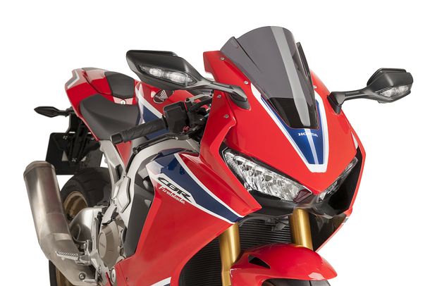 Windschild Puig Z-Racing-Scheibe mit ABE für Honda CBR1000RR Fireblade SP, CBR1000RR Fireblade SP2 Bj. 2017 - 2019