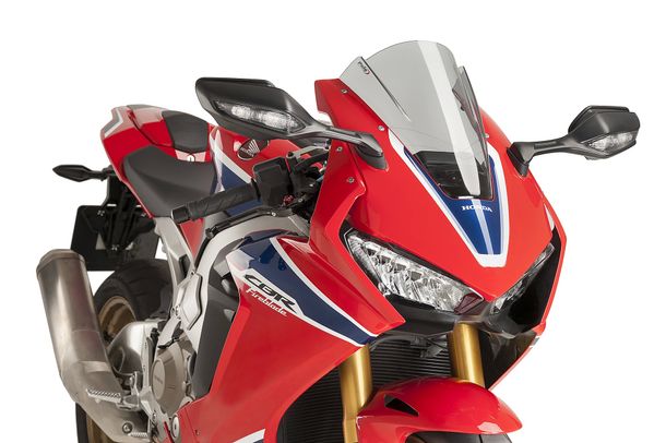 Windschild Puig Z-Racing-Scheibe mit ABE für Honda CBR1000RR Fireblade SP, CBR1000RR Fireblade SP2 Bj. 2017 - 2019