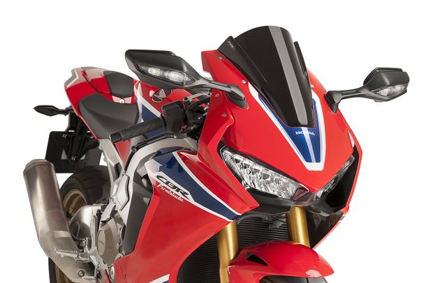 Windschild Puig Z-Racing-Scheibe mit ABE für Honda CBR1000RR Fireblade SP, CBR1000RR Fireblade SP2, u.a. (Bj. 2017 - 2019)