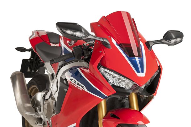 Windschild Puig Z-Racing-Scheibe mit ABE für Honda CBR1000RR Fireblade SP, CBR1000RR Fireblade SP2 Bj. 2017 - 2019