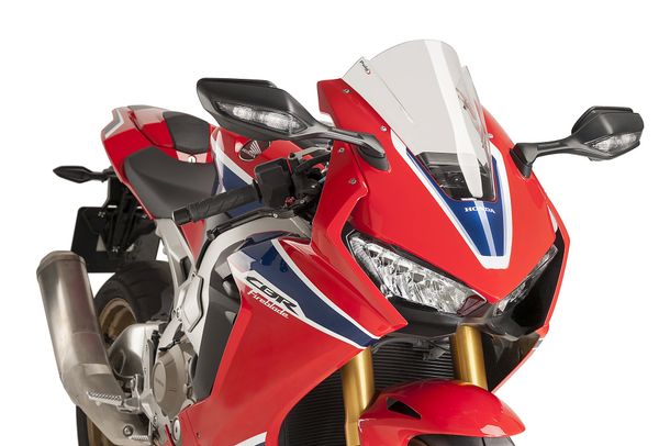 Windschild Puig Z-Racing-Scheibe mit ABE für Honda CBR1000RR Fireblade SP, CBR1000RR Fireblade SP2 Bj. 2017 - 2019