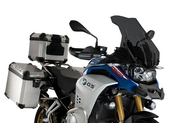 Windschild Puig Touring Plus Scheibe 540 x 415 mm mit ABE für Bmw F850GS, F750GS, F850GS ADVENTURE, F900GS ADVENTURE (Bj. 2018 - 2026)
