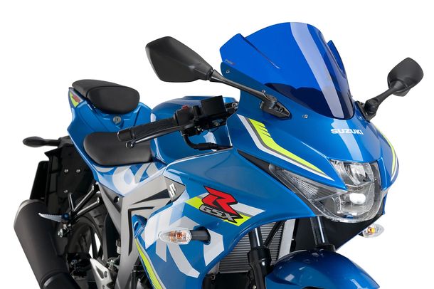 Windschild Puig Z-Racing-Scheibe 340 x 305 mm mit ABE für Suzuki GSX-R125 Bj. 2017 - 2026