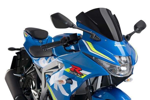 Windschild Puig Z-Racing-Scheibe 340 x 305 mm mit ABE für Suzuki GSX-R125 Bj. 2017 - 2026