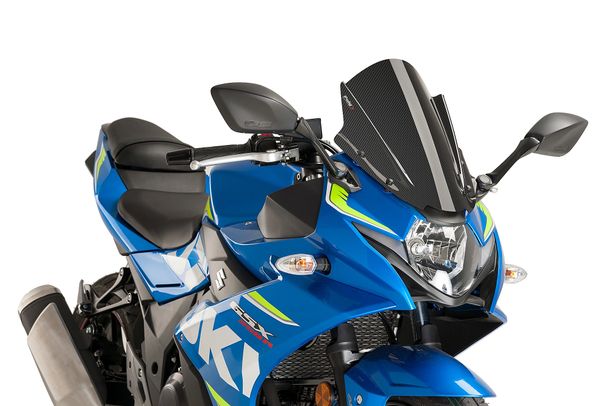 Windschild Puig Z-Racing-Scheibe mit ABE für Suzuki GSX-R250 Bj. 2017 - 2019