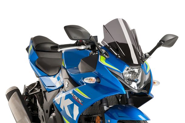 Windschild Puig Z-Racing-Scheibe mit ABE für Suzuki GSX-R250 Bj. 2017 - 2019