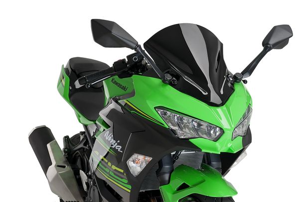 Windschild Puig Z-Racing-Scheibe 400 x 335 mm mit ABE für Kawasaki Ninja 400, Ninja 7 Hybrid, Ninja E-1 Bj. 2018 - 2026