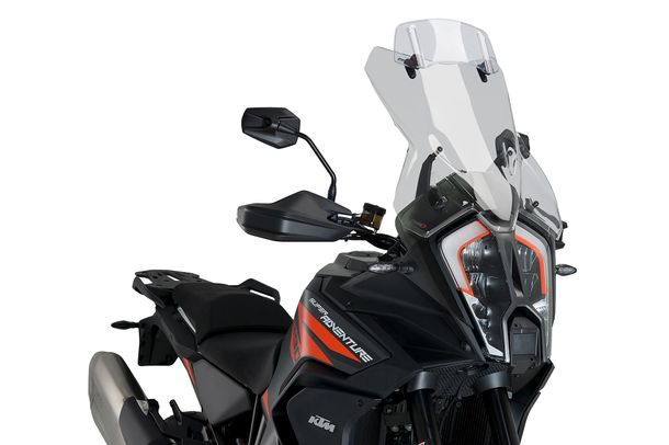 Windschild Puig Touring Plus Scheibe mit Visier 515 x 465 mm mit ABE für Ktm 1290 SUPER ADVENTURE R, 1290 SUPER ADVENTURE S (Bj. 2021 - 2025)