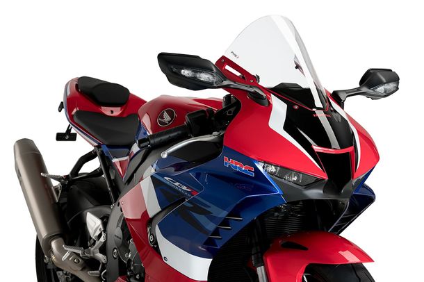 Windschild Puig R-Racer-Scheibe 335 x 270 mm mit ABE für Honda CBR1000RR-R Fireblade SP, CBR1000RR-R Fireblade Bj. 2020 - 2025