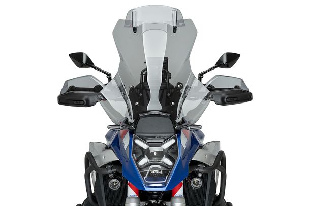 Windschild Puig Touring Plus Scheibe mit Visier 620 x 526 mm mit ABE für Bmw R1300GS TROPHY, R1300GS TRIPLE BLACK, u.a. (Bj. 2023 - 2026)