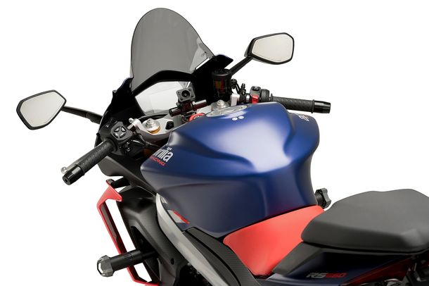 Windschild Puig R-Racer-Scheibe 330 x 255 mm mit ABE für Aprilia RS 660, RS 660 Factory Bj. 2021 - 2026