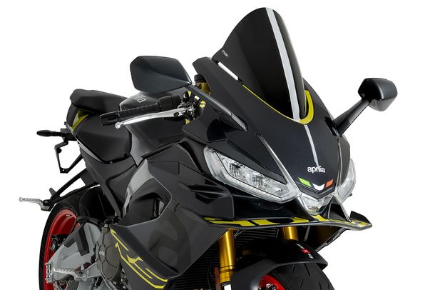 Windschild Puig R-Racer-Scheibe 330 x 255 mm mit ABE für Aprilia RS 660, RS 660 Factory Bj. 2021 - 2026