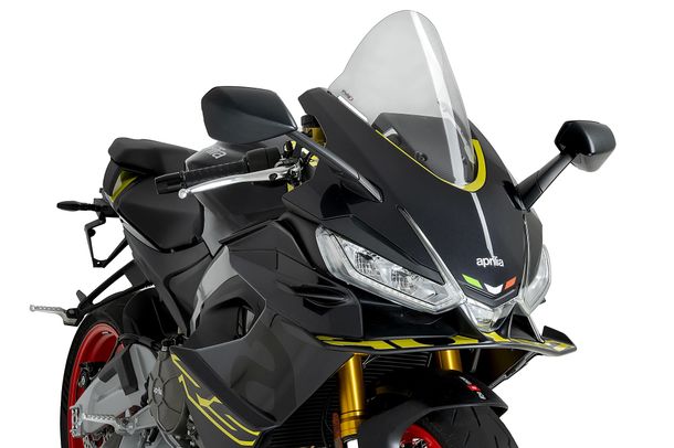 Windschild Puig R-Racer-Scheibe 330 x 255 mm mit ABE für Aprilia RS 660, RS 660 Factory Bj. 2021 - 2026