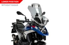 Parabrisas Puig Touring Plus con visor 685 x 526 mm con ABE para BMW R1300GS Trophy, R1300GS Triple Black, R1300GS año 2023 - 2026