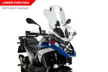 Parabrisas Puig Touring Plus con visor 685 x 526 mm con ABE para BMW R1300GS Trophy, R1300GS Triple Black, R1300GS año 2023 - 2026