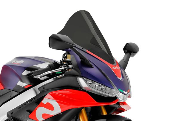Windschild Puig R-Racer-Scheibe 350 x 315 mm mit ABE für Aprilia RSV4, RSV4 Factory Bj. 2021 - 2026