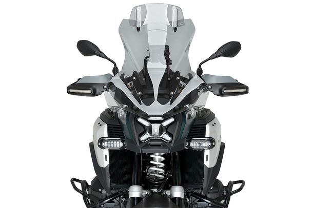 Windschild Puig Touring Plus Scheibe mit Visier 643 x 510 mm mit ABE für Bmw R1300GS TROPHY, R1300GS TRIPLE BLACK, u.a. (Bj. 2023 - 2026)