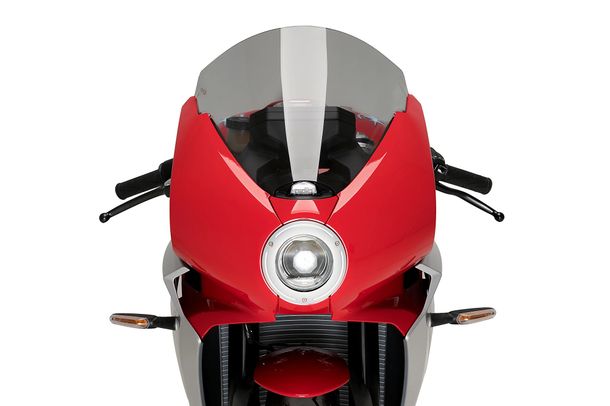 Windschild Puig R-Racer-Scheibe 415 x 395 mm mit ABE für MV Agusta Superveloce 800, Superveloce 800 S, Superveloce 800 ORO Bj. 2020 - 2025