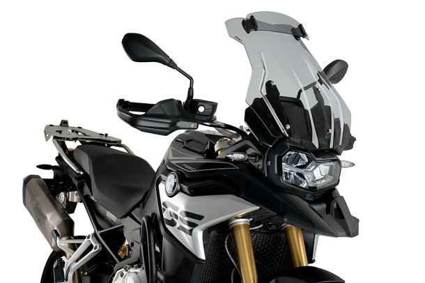 Windschild Puig Touring Plus Scheibe mit Visier 540 x 415 mm für Bmw F850GS, F750GS, F850GS ADVENTURE (Bj. 2018 - 2024)