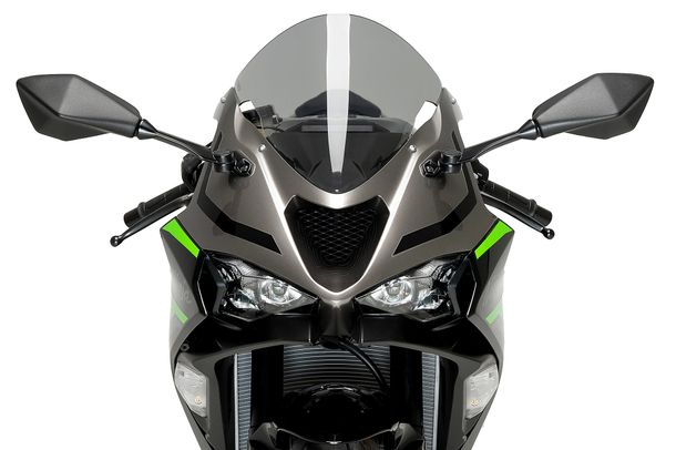 Windschild Puig R-Racer-Scheibe 338 x 345 mm mit ABE für Kawasaki ZX-6R Ninja Bj. 2024 - 2026