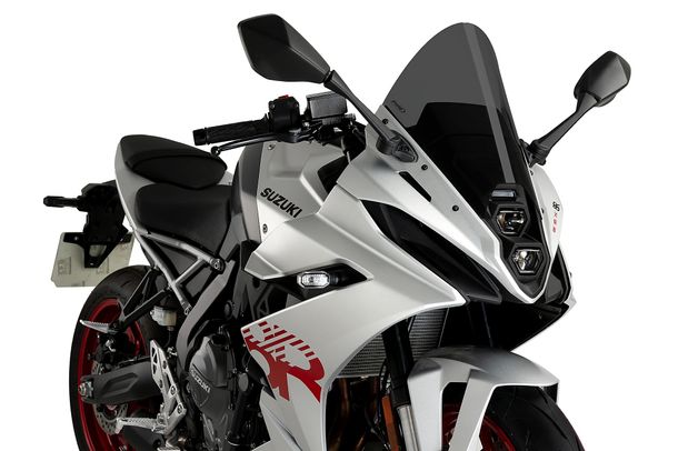 Windschild Puig R-Racer-Scheibe 385 x 305 mm mit ABE für Suzuki GSX-8R Bj. 2024 - 2026