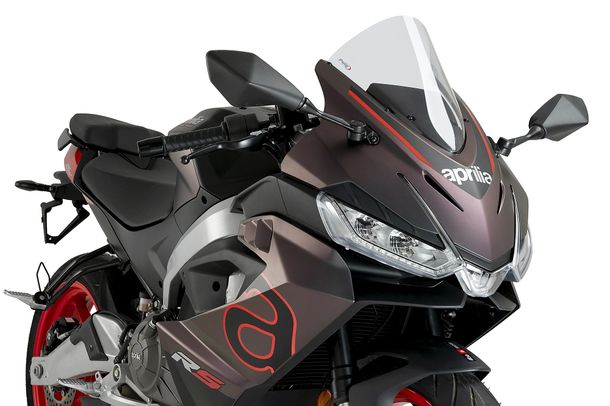 Windschild Puig R-Racer-Scheibe 340 x 255 mm mit ABE für Aprilia RS 457 Bj. 2024 - 2026
