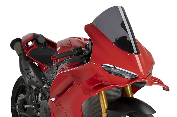 Windschild Puig R-Racer-Scheibe 385 x 280 mm mit ABE für Ducati Panigale V4S, Panigale V4R, Panigale V4 Bj. 2025 - 2026