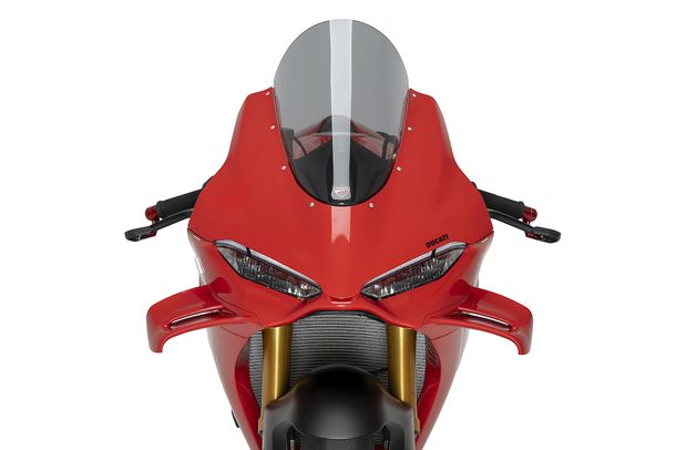 Windschild Puig R-Racer-Scheibe 385 x 280 mm mit ABE für Ducati Panigale V4S, Panigale V4R, Panigale V4 Bj. 2025 - 2026