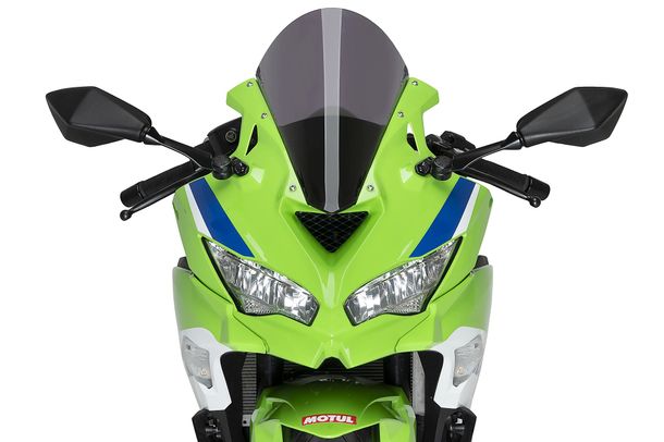 Windschild Puig R-Racer-Scheibe 363 x 285 mm mit ABE für Kawasaki ZX-4R Ninja, ZX-4RR Ninja Bj. 2024 - 2026