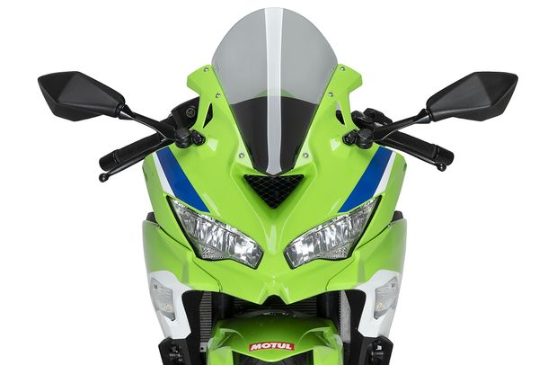 Windschild Puig R-Racer-Scheibe 363 x 285 mm mit ABE für Kawasaki ZX-4R Ninja, ZX-4RR Ninja Bj. 2024 - 2026