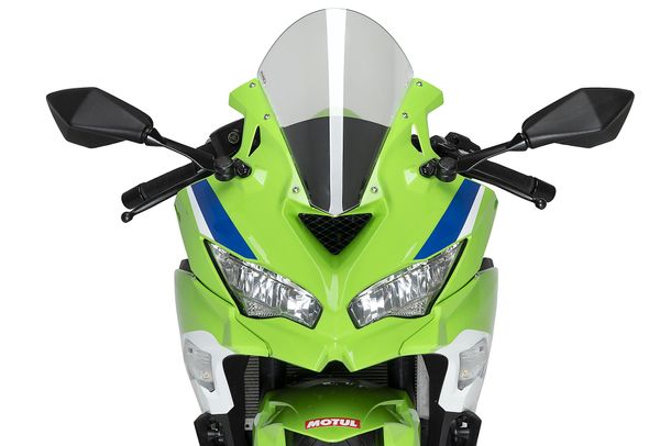 Windschild Puig R-Racer-Scheibe 363 x 285 mm mit ABE für Kawasaki ZX-4R Ninja, ZX-4RR Ninja Bj. 2024 - 2026