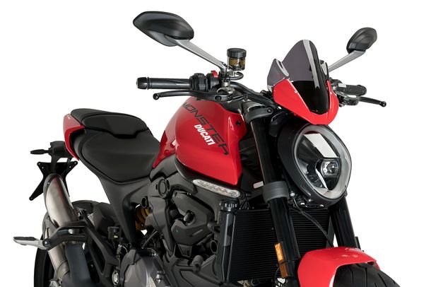 Windschild Puig Sportscheibe 215 x 240 mm mit ABE für Ducati MONSTER 937, MONSTER 937 PLUS, MONSTER 937 SP (Bj. 2021 - 2025)