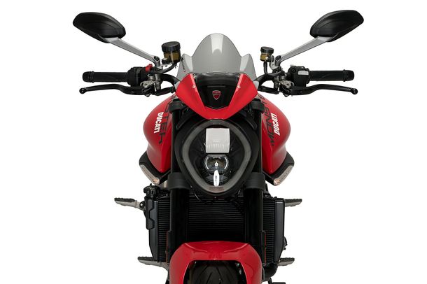 Windschild Puig Sportscheibe 215 x 240 mm mit ABE für Ducati Monster 937, Monster 937 Plus, Monster 937 SP Bj. 2021 - 2025