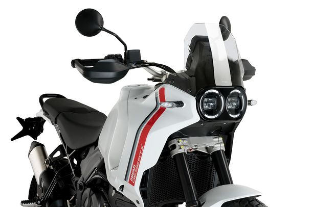 Windschild Puig Sportscheibe 320 x 365 mm mit ABE für Ducati Desert X, Desert X Rally, Desert X Discovery Bj. 2022 - 2026