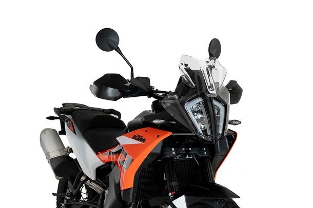Windschild Puig Sportscheibe 420 x 365 mm mit ABE für KTM 790 Adventure, 890 Adventure, 890 Adventure R Bj. 2023 - 2026