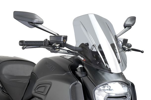 Windschild Puig New Generation Verstellbar mit ABE für Ducati Diavel, Diavel Carbon Bj. 2014 - 2016