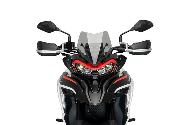 Windschild Puig Sportscheibe 308 x 253 mm mit ABE für Benelli TRK 702, TRK 702 X Bj. 2023 - 2024