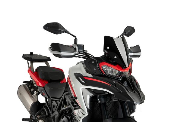 Windschild Puig Sportscheibe 308 x 253 mm mit ABE für Benelli TRK 702, TRK 702 X Bj. 2023 - 2024
