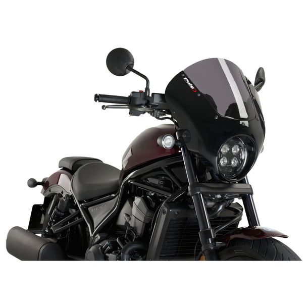 Windschild Puig Dark Night mit ABE für Honda CMX 1100 Rebel DCT, CMX 1100 Rebel Bj. 2021 - 2026