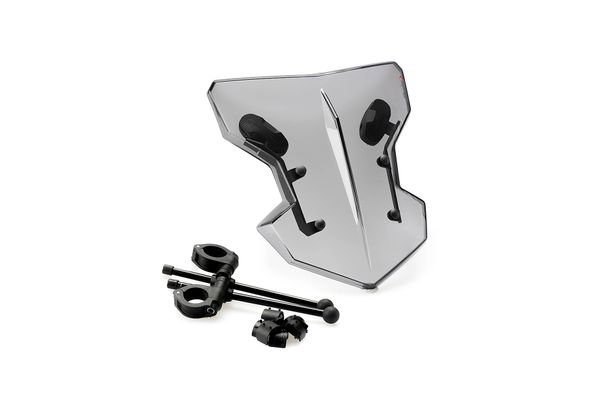 Windscherm Puig Flanker met ABE voor Honda CB600F Hornet, Ducati Scrambler Full Throttle, Kawasaki W800, Yamaha MT-03, Suzuki GSF1200 Bandit, BMW R Ninet, Triumph Bonneville T214, Benelli Leoncino 500