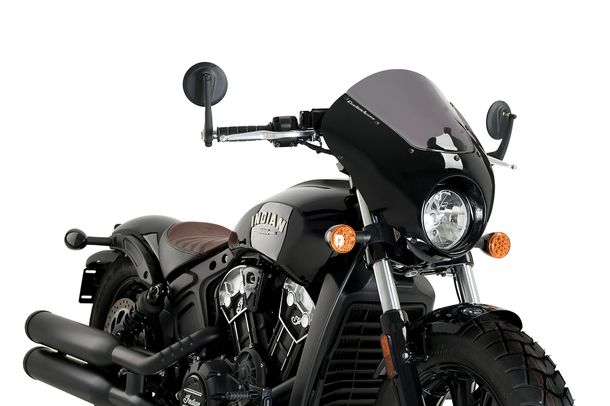 Windschild Puig Dark Night mit ABE für Indian Scout Bobber Bj. 2018 - 2026