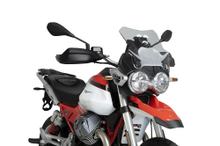 Parabrezza Puig Sportscheibe 385 x 355 mm con ABE per Moto Guzzi V85 Strada, V85TT Travel, V85TT 850 anno 2024 - 2026