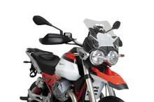 Parabrezza Puig Sportscheibe 385 x 355 mm con ABE per Moto Guzzi V85 Strada, V85TT Travel, V85TT 850 anno 2024 - 2026