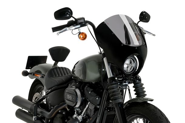 Windschild Puig Dark Night mit ABE für Harley Davidson Softail Street BOB Fxbb Bj. 2018 - 2026