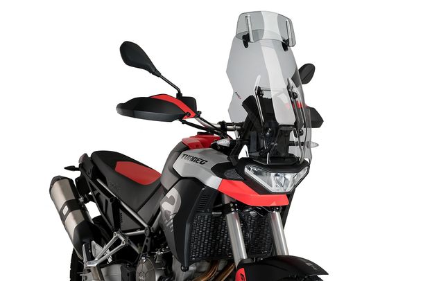 Windschild Puig Multi-verstellbares Visier 2.0 mit Schraubbefestigung mit ABE für BMW R1250RT, KTM 1290 Super Adventure R, Suzuki GSX-S1000GT, Yamaha Niken GT, Moto Guzzi V85TT Travel, Honda, Ducati