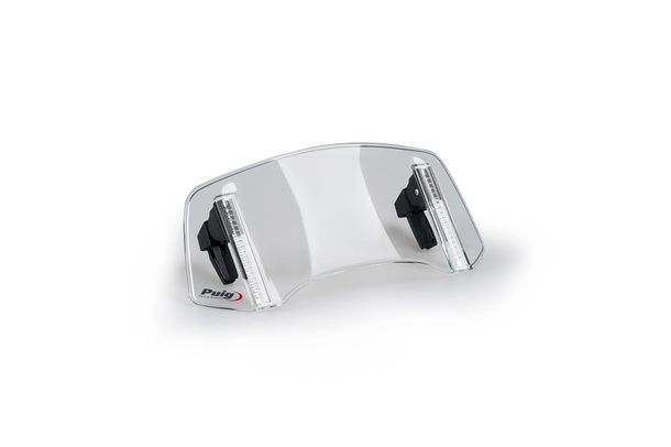 Vindruta Puig Multi-justerbart visir 2.0 Clip-on med ABE för BMW R1250RT, KTM 1290 Super Adventure R, Suzuki GSX-S1000GT, Yamaha Niken GT, Moto Guzzi V85TT Travel, Honda XL750 Transalp, Ducati
