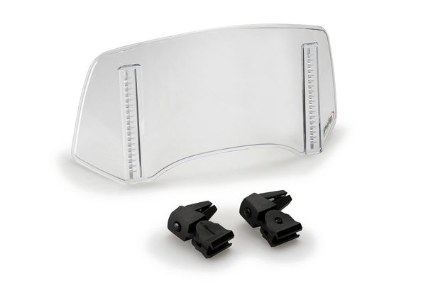 Owiewka Puig wieloregulowana szyba 2.0 Clip-on z ABE dla BMW R1250RT, KTM 1290 Super Adventure R, Suzuki GSX-S1000GT, Yamaha Niken GT, Moto Guzzi V85TT Travel, Honda XL750 Transalp, Ducati
