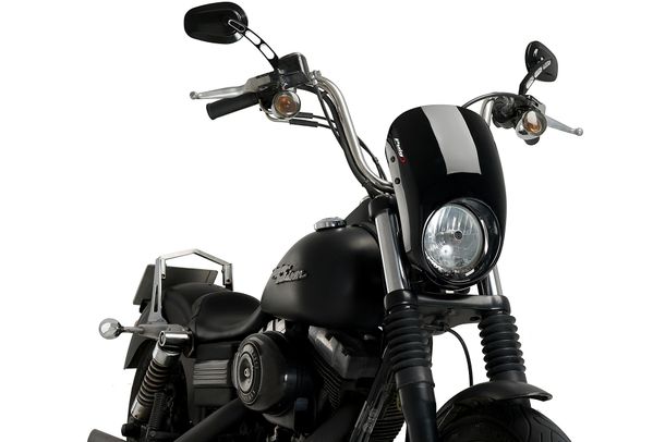 Windschild Puig Anarchy mit ABE für Harley Davidson Dyna Street BOB FXDB-I Bj. 2006 - 2017