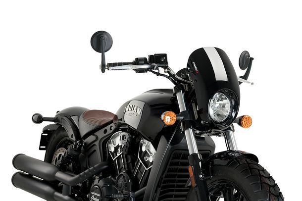 Parabrezza Puig Anarchy con omologazione ABE per Indian Scout Bobber, Scout Classic anno 2017 - 2026