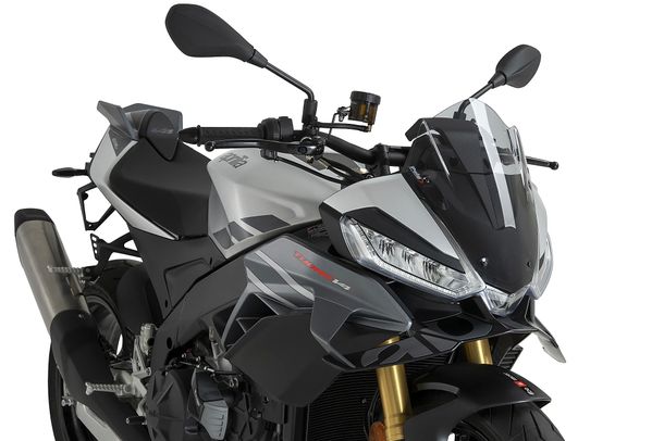 Windschild Puig Sportscheibe 360 x 275 mm mit ABE für Aprilia Tuono V4 1100 Factory, Tuono V4 1100 Bj. 2025 - 2026
